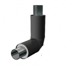 Отвод 90, Мст.09г2с, ГОСТ 8732-78/8731-74 426х9,0-2(630)-ППУ-ПЭ (L=1100 мм) с ОДК